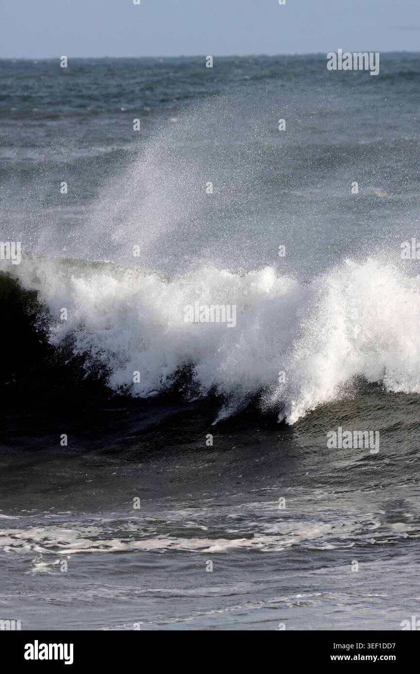 Crashing waves, UK. Stock Photo