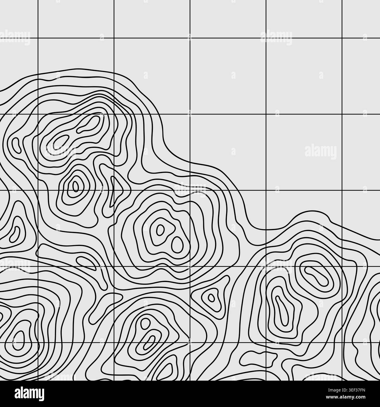 Map Geodezy Abstract outline topographic contour map. Landscape geodesy topography ...