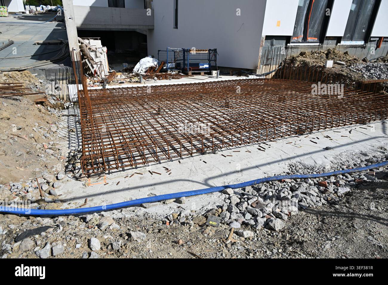 Reinforcement For Ramp Reinforcement Steel Rebar for Concrete Pouring of Underground Parking ...