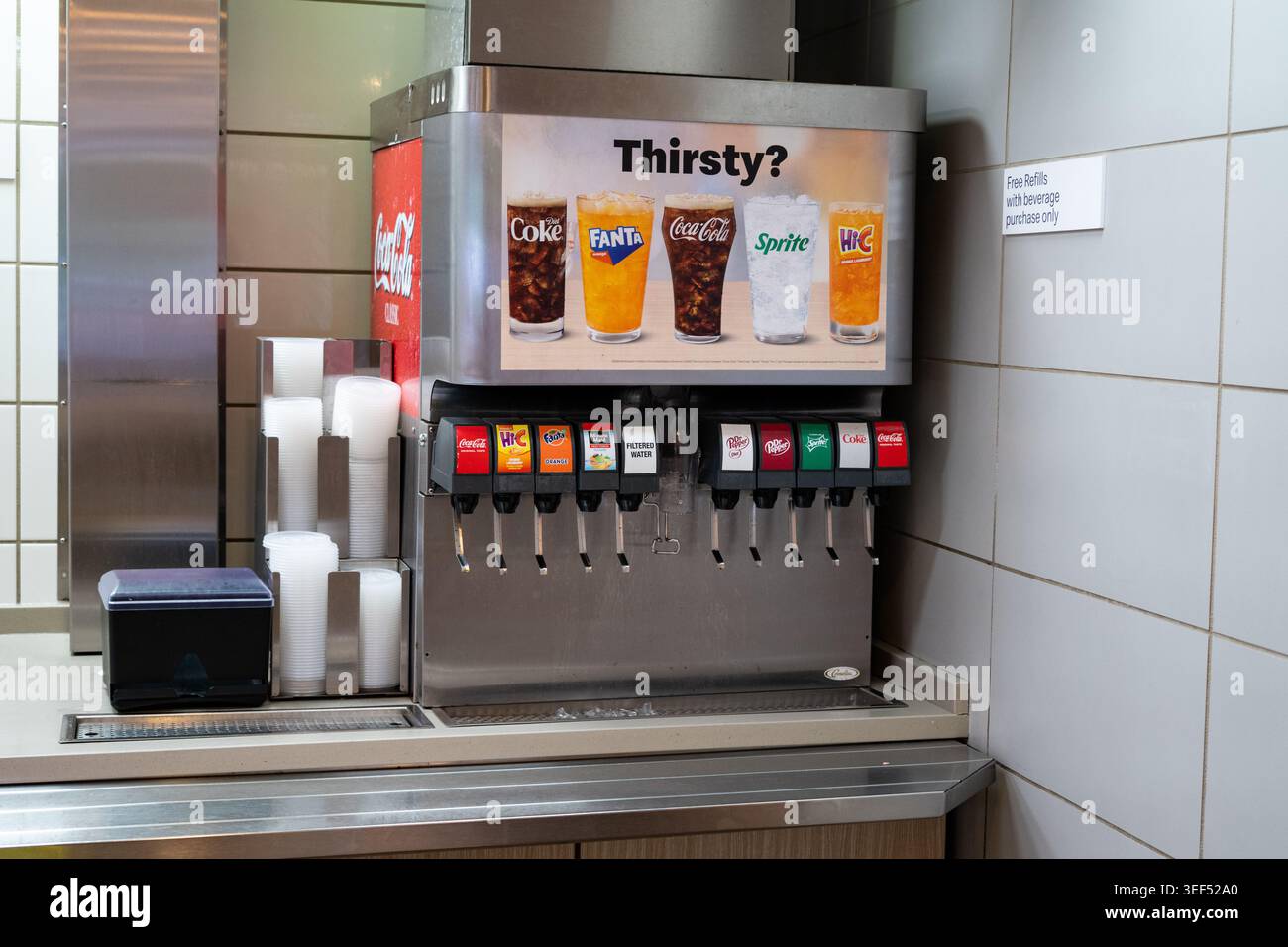 Mcdonalds drink fountain hi-res stock photography and images - Alamy