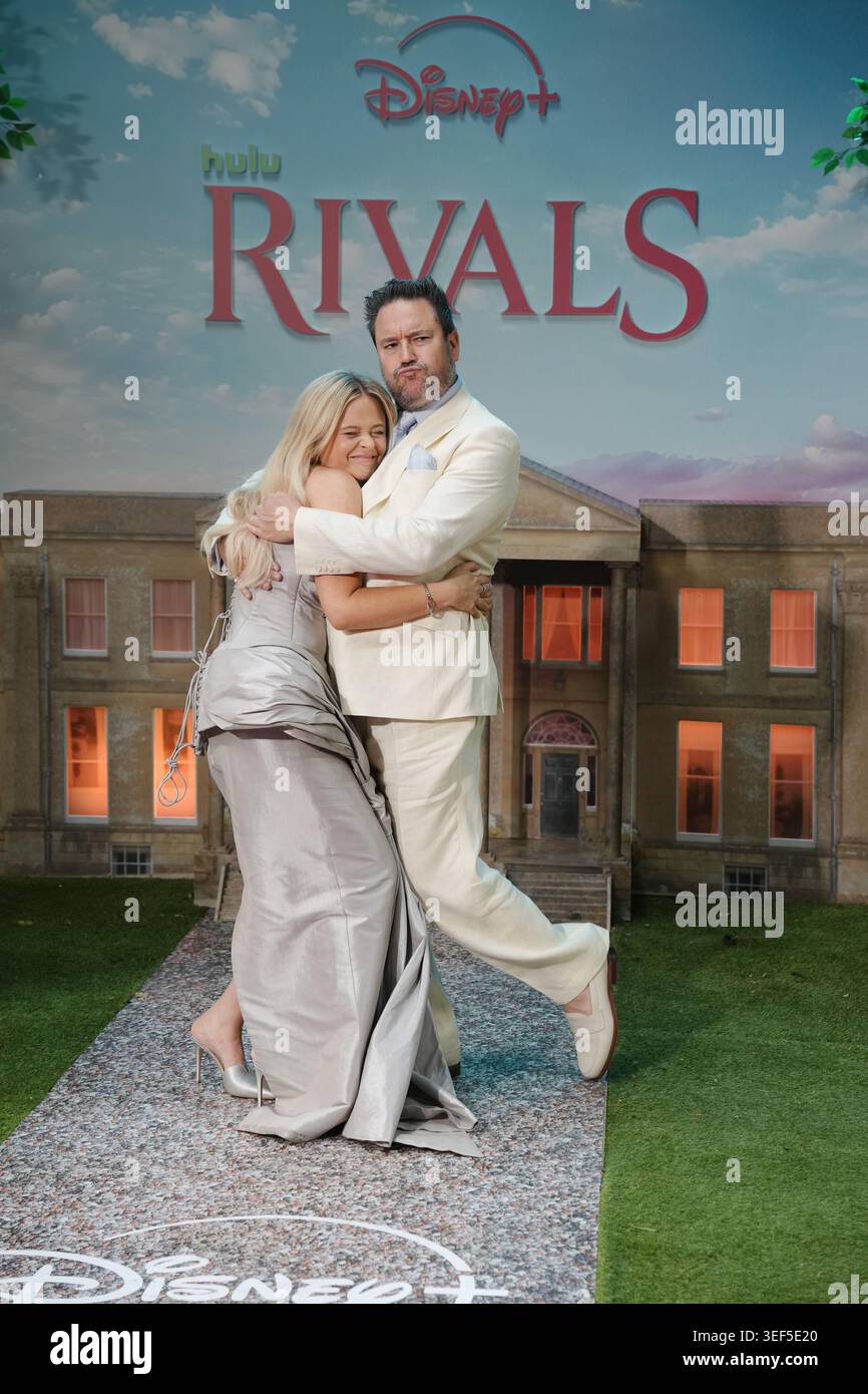 Emily Atack and Rufus Jones arriving for the world premiere of season ...