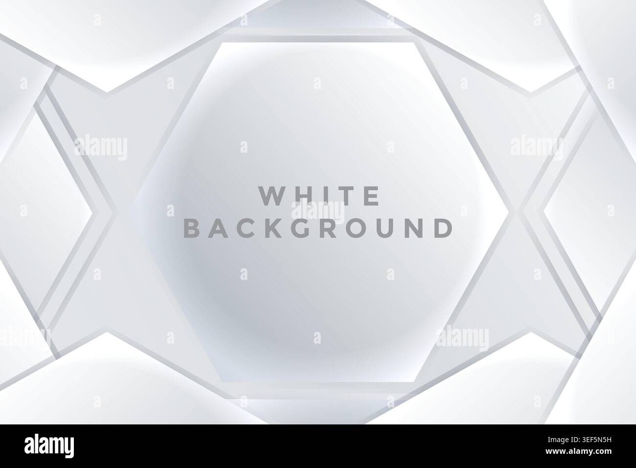 white color hexagen background design Stock Vector