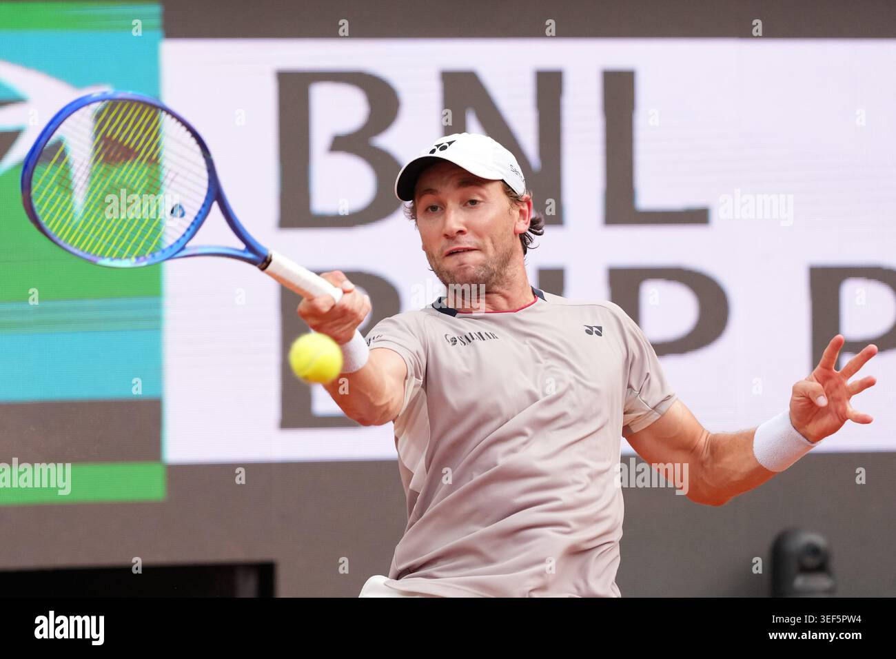 Rome, Italy. 13th May, 2026. Casper Ruud of Norway during the match against Karen Khachanov of Russia at the Internazionali BNL d'Italia 2026 tennis tournament at Foro Italico in Rome (Italy) on May, 13, 2026. Credit: Insidefoto/Alamy Live News Stock Photo