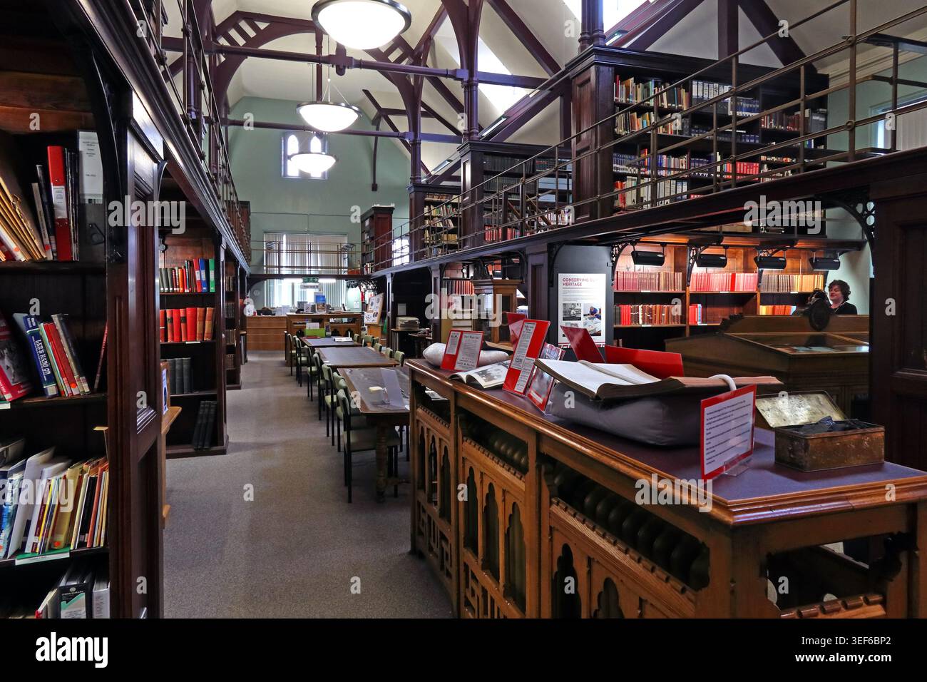 Wigan library archives, Wigan, England, UK. Stock Photo