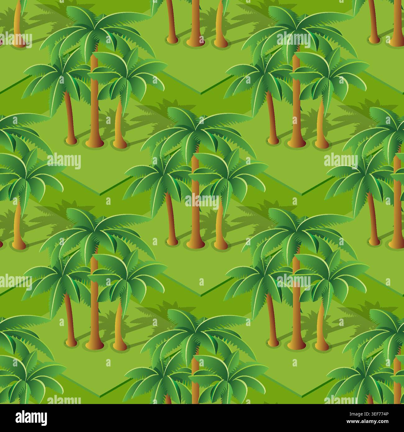 Seamless natural forest with trees park Repeating Tile Stock Vector
