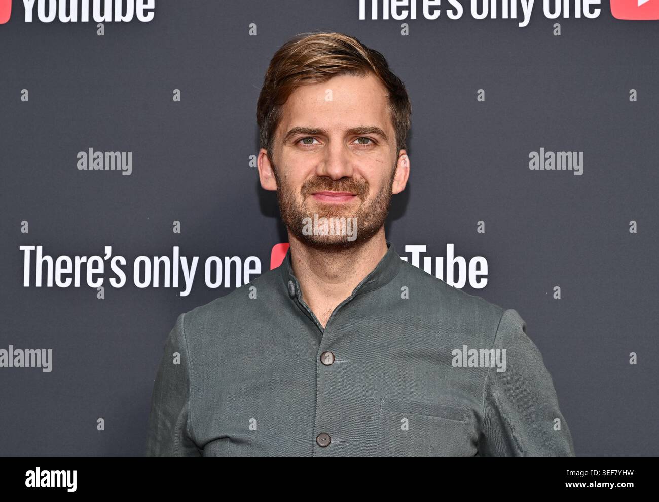 Johnny Harris attends YouTube's Upfront Brandcast at David Geffen Hall ...