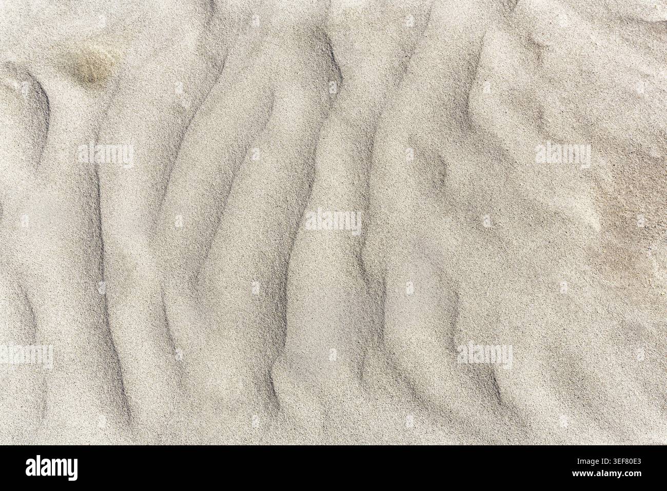 Sandy beach beach, abstract close-up of patterns in sand, sand ripple ...