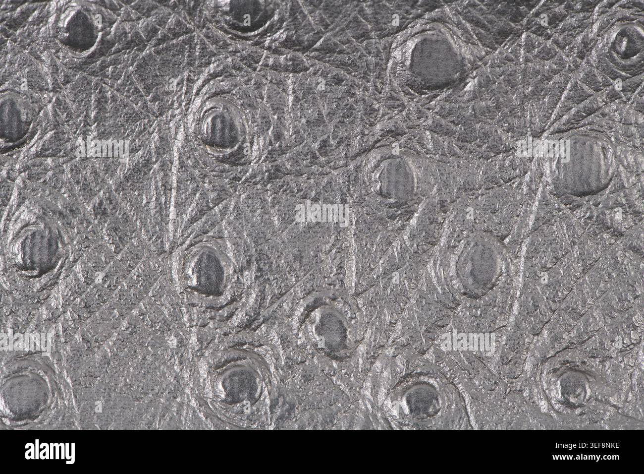 Grey leather texture closeup backgroud Stock Photo