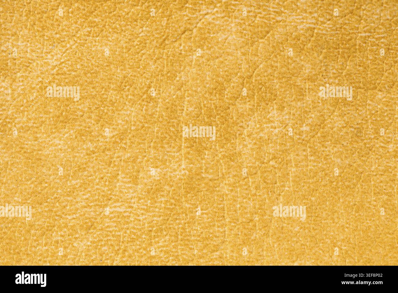 Yellow artificial leather texture background Stock Photo