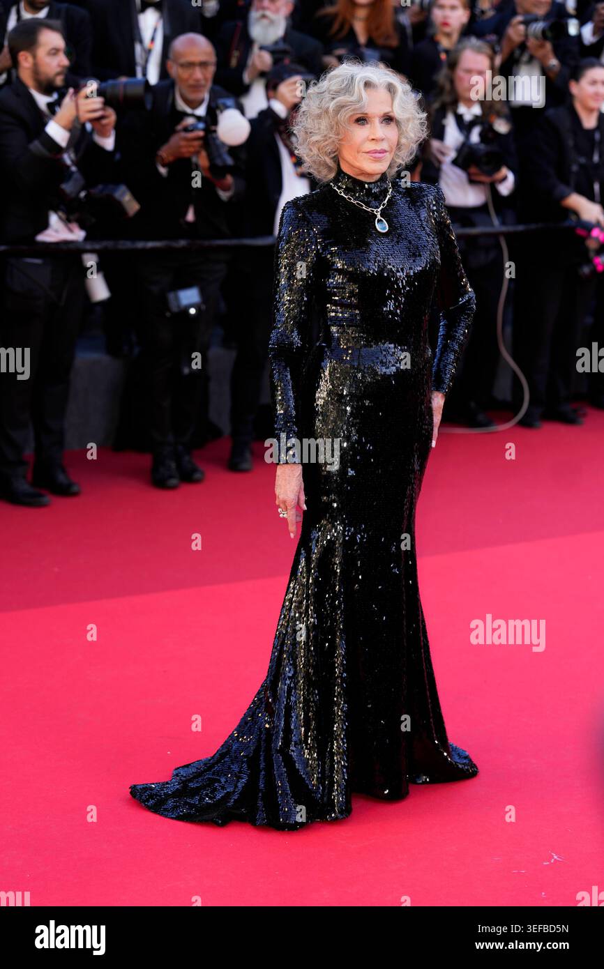 Cannes, France. 12th May, 2026. Jane Fonda attends the opening ceremony and "La Vénus Electrique" (The Electric Venus) screening during the 79th annual Cannes Film Festival. Opening Ceremony And "La Vénus Electrique" (The Electric Venus) Screening - The 79th Annual Cannes Film Festival. Credit: SOPA Images Limited/Alamy Live News Stock Photo