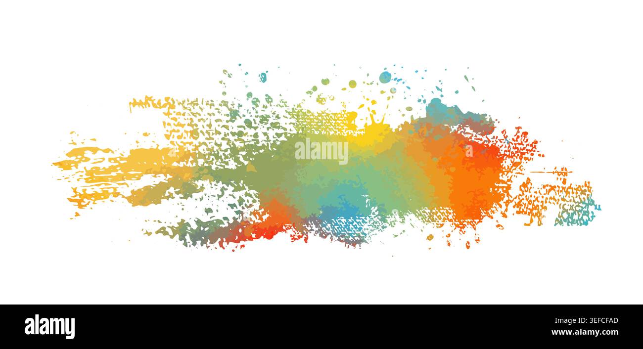 Colored blots. hand drawn. Not AI, Vector Stock Vector