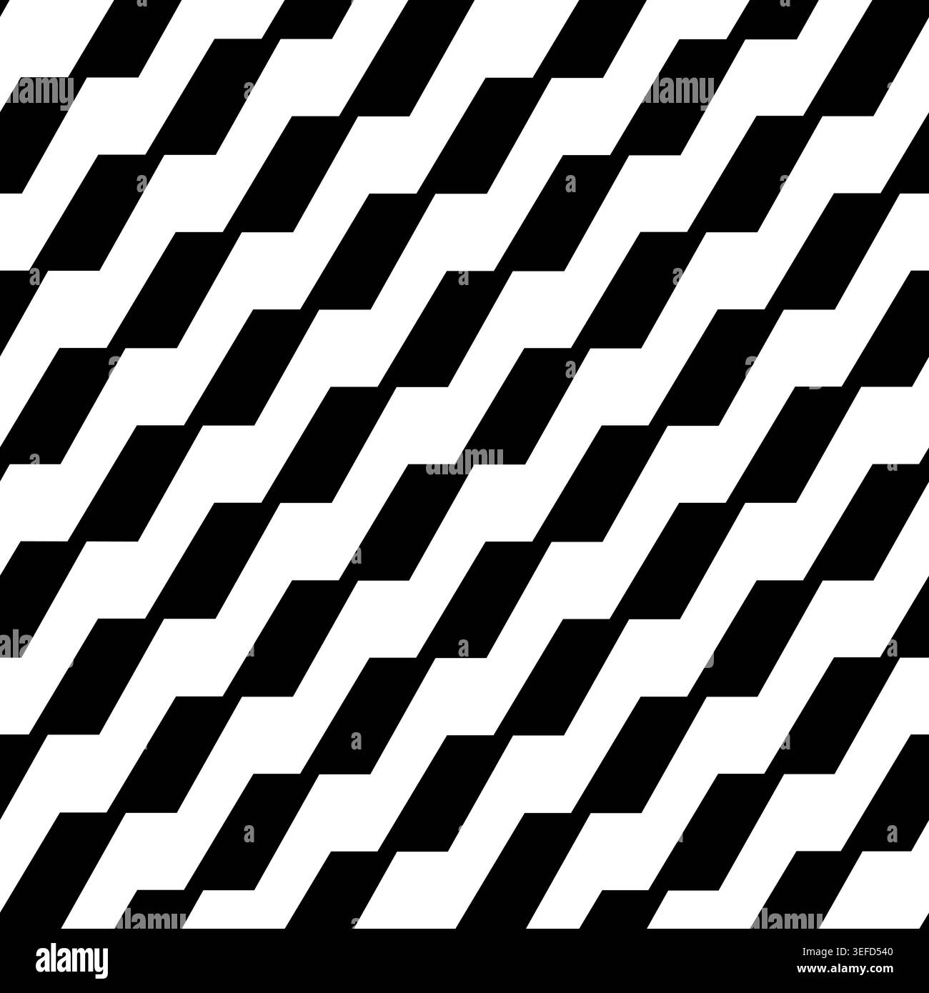 Zigzag line seamless pattern. Zig zag patterns. Background repeating stripe. Black lightning isolated on white backdrop. Repeated geometric patern Stock Vector