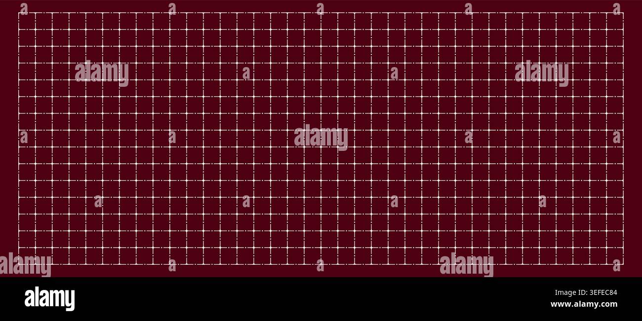 Technical drawing sheet dot axis geometry, margin layout blueprint style. Point alignment structure for planning pages diagrams UI wireframes education notebooks digital technology visuals. Stock Vector
