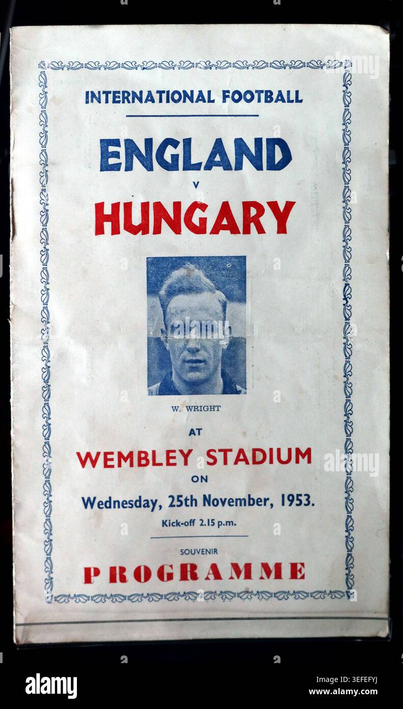 England v Hungary 1953 Stock Photo
