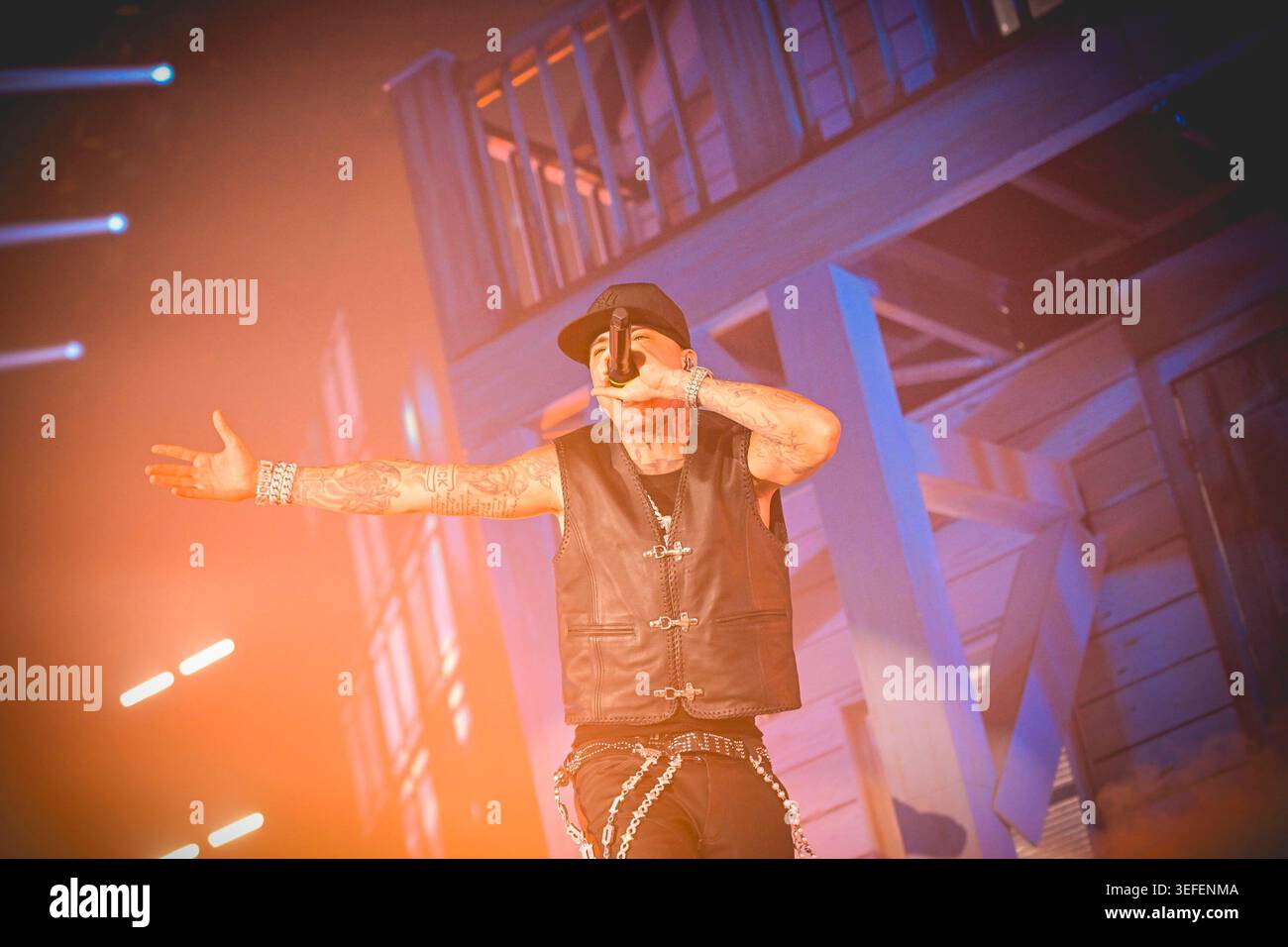 Napoli, Italy. 14th May, 2026. Italian rapper Andrea Arrigoni better ...