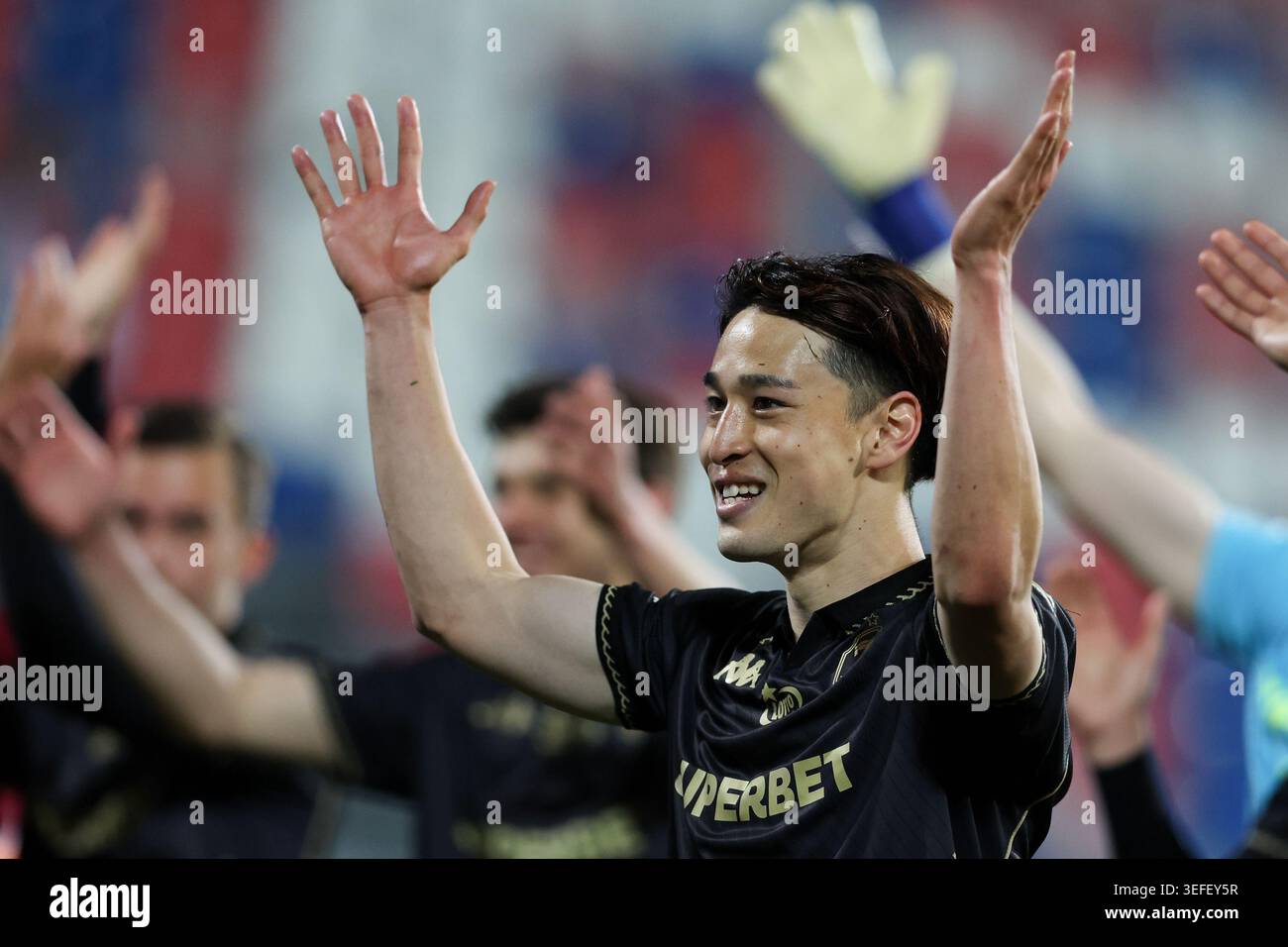 Czestochowa, Poland. 13th May, 2026. Yuki Kobayashi of Jagiellonia Bialystok seen during Polish League PKO BP Ekstraklasa 2025/2026 football match between Rakow Czestochowa and Jagiellonia Bialystok at Zondacrypto Arena (Czestochowa). Final score; Rakow Czestochowa 0:2 Jagiellonia Bialystok. Credit: SOPA Images Limited/Alamy Live News Stock Photo