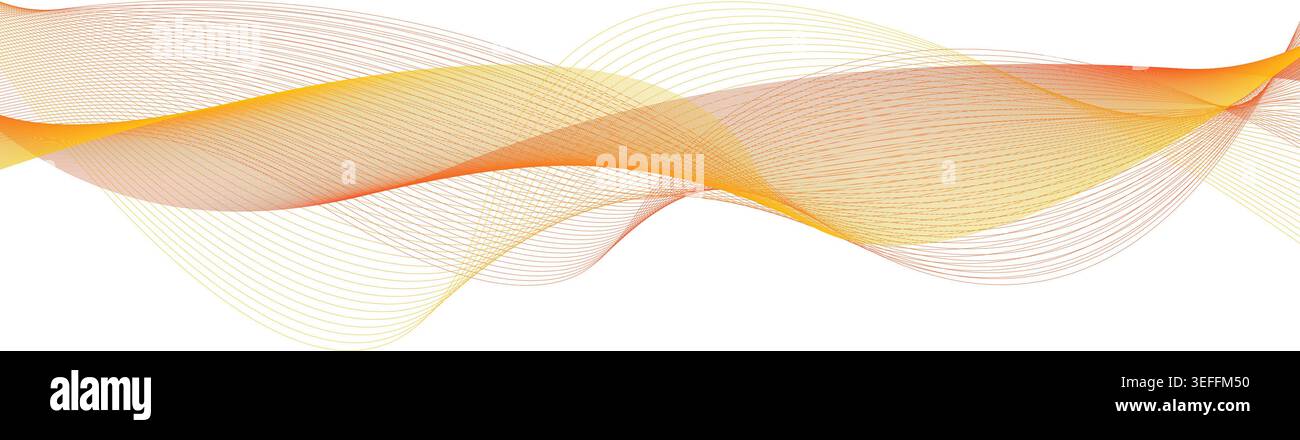 Elegant Orange Abstract Wave Mesh Background for Creative Business Branding Design Stock Vector