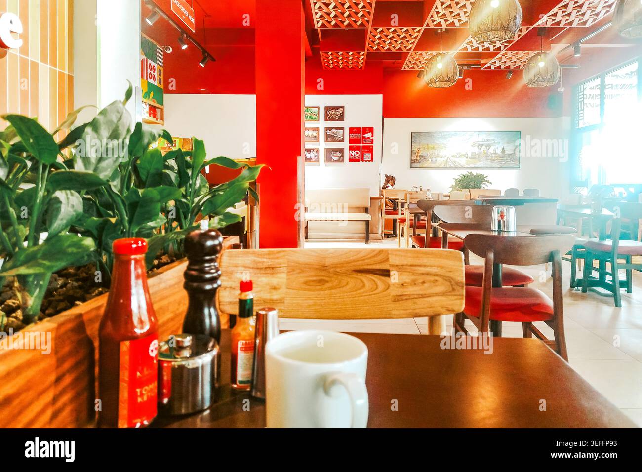 Syokimau, Kenya, 12th May 2026 - Modern Interior of Java House Coffee ...