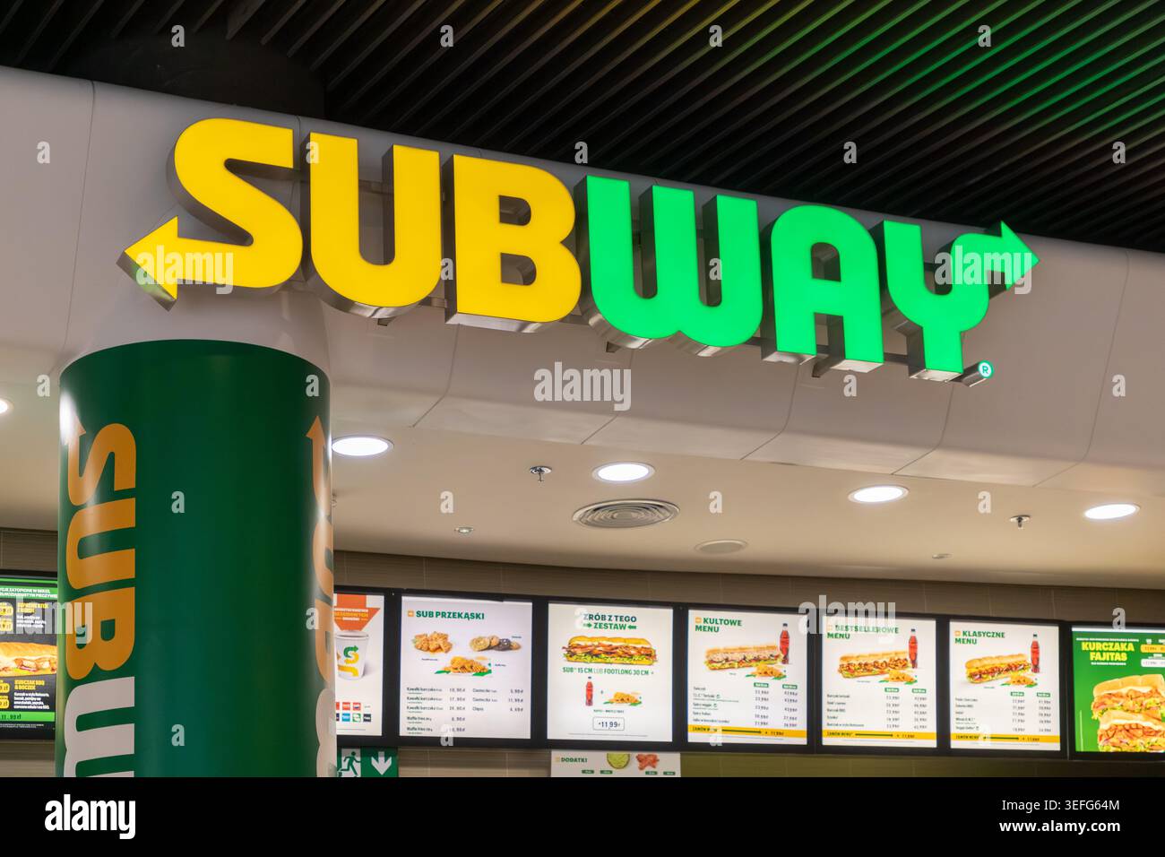 Subway In Subway restaurant interior hi-res stock photography and images - Alamy