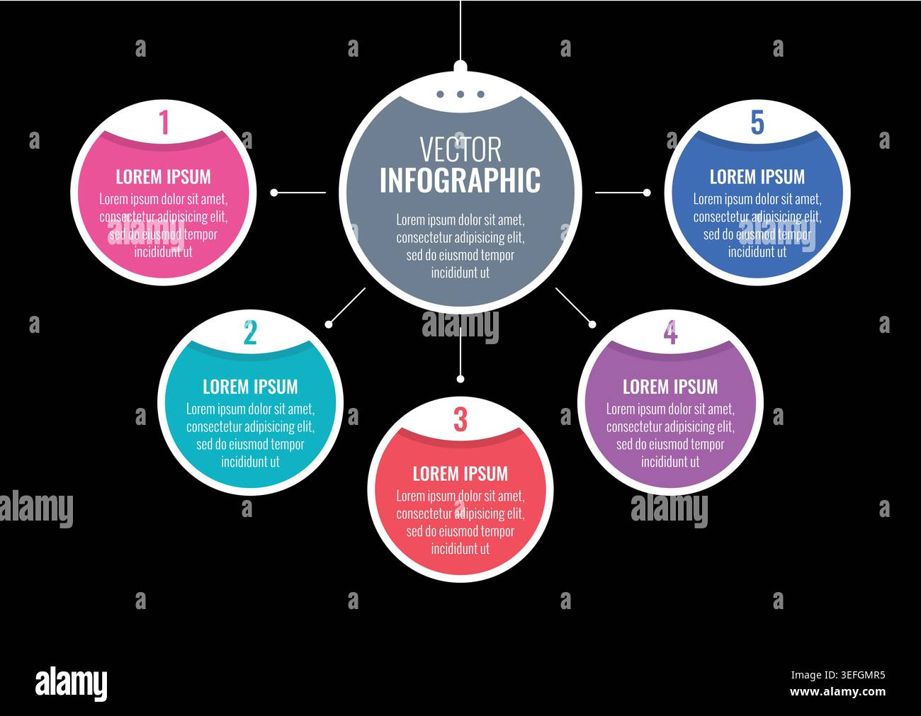 Vector Infographic design with icons. process diagram, flow chart, info ...
