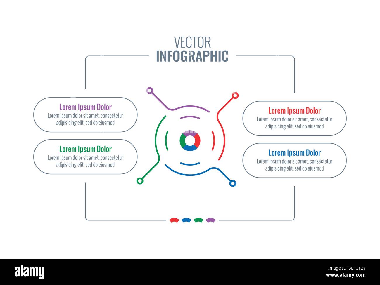 Vector Infographic design with icons. process diagram, flow chart, info ...