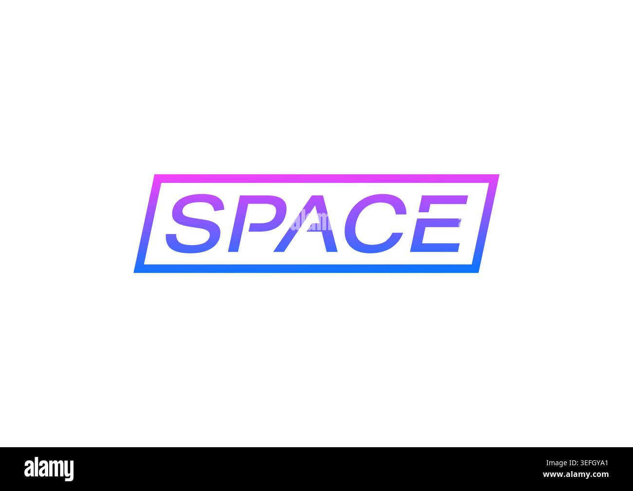 gradient space logo. space concept on white background. Stock Vector