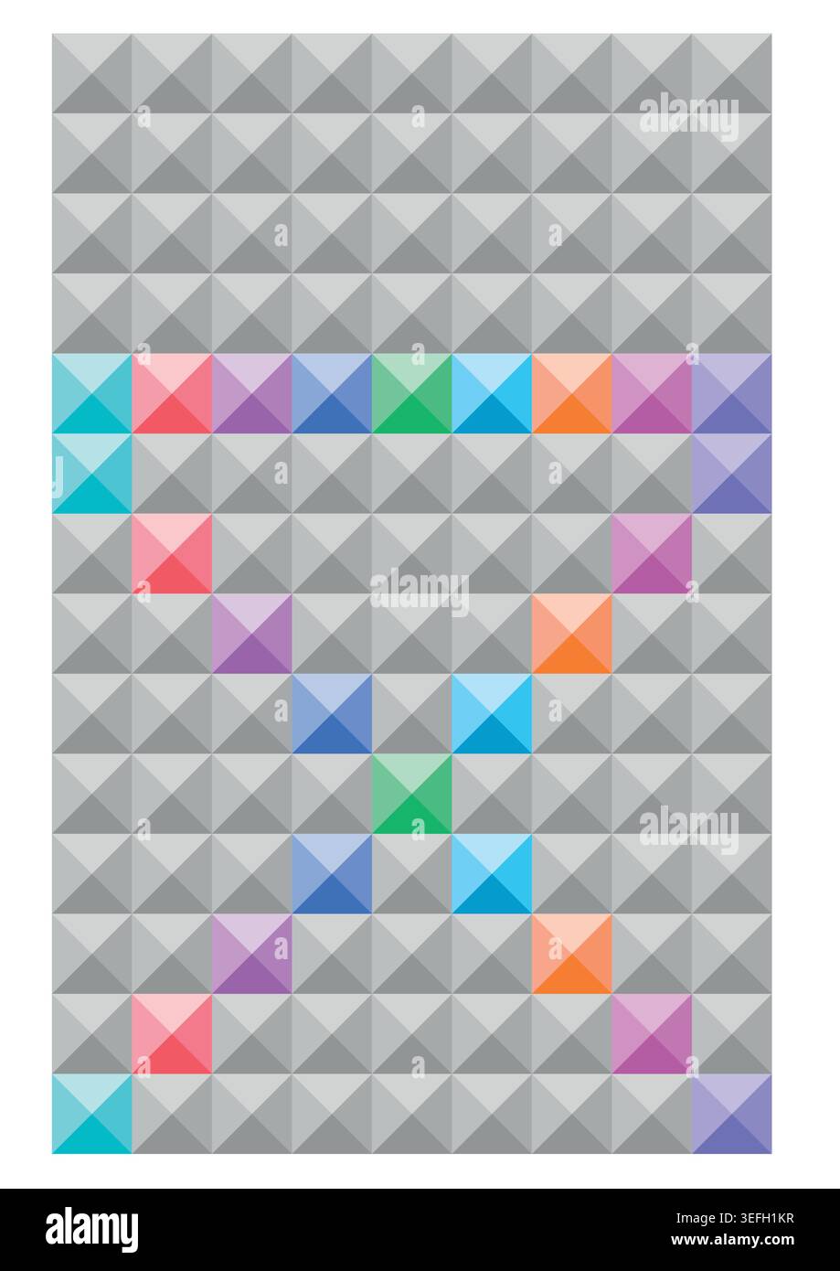 gray and colored squares background. geometric background. Stock Vector
