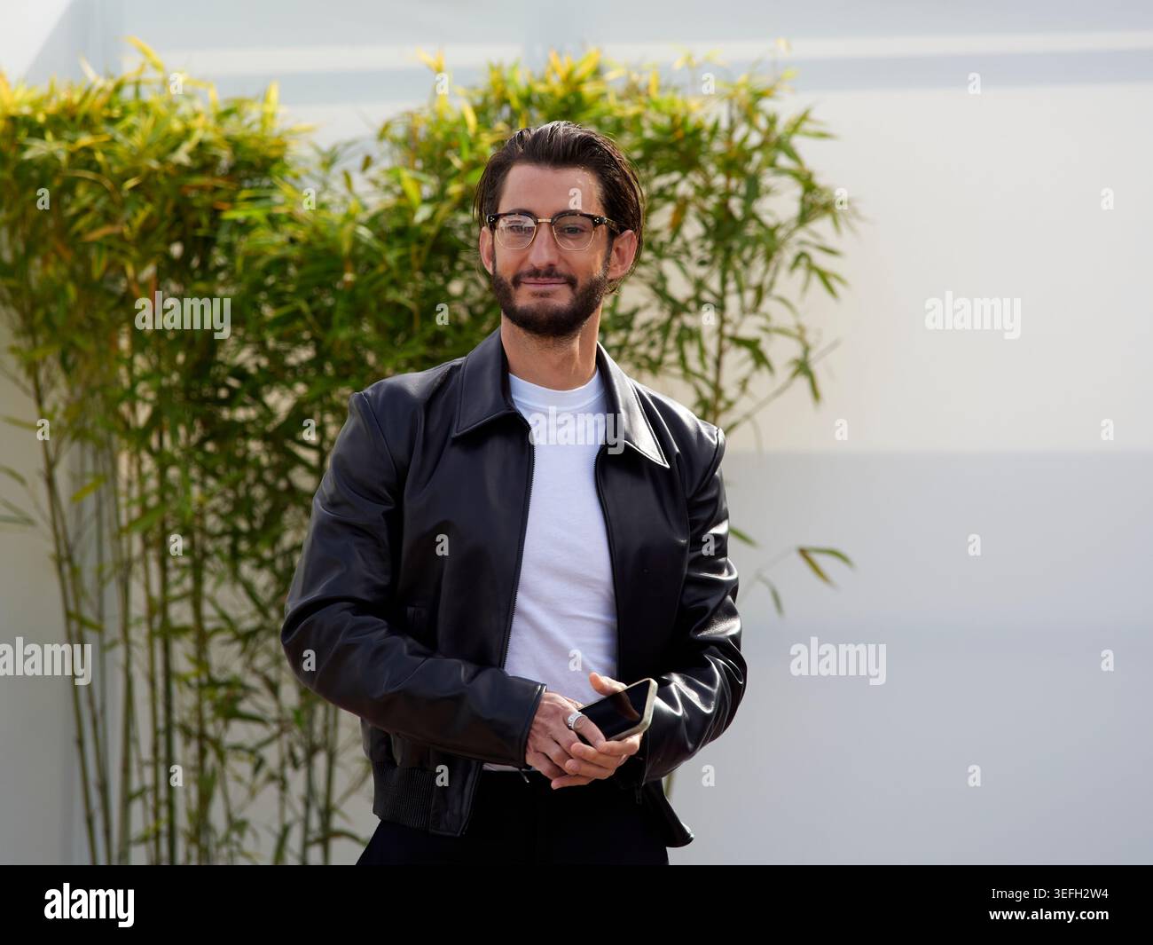 Cannes, France, 15th May, 2026. Pierre Niney poses during the ...