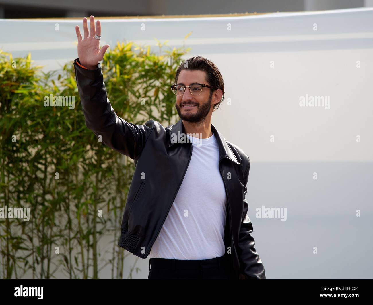 Cannes, France, 15th May, 2026. Pierre Niney poses during the ...