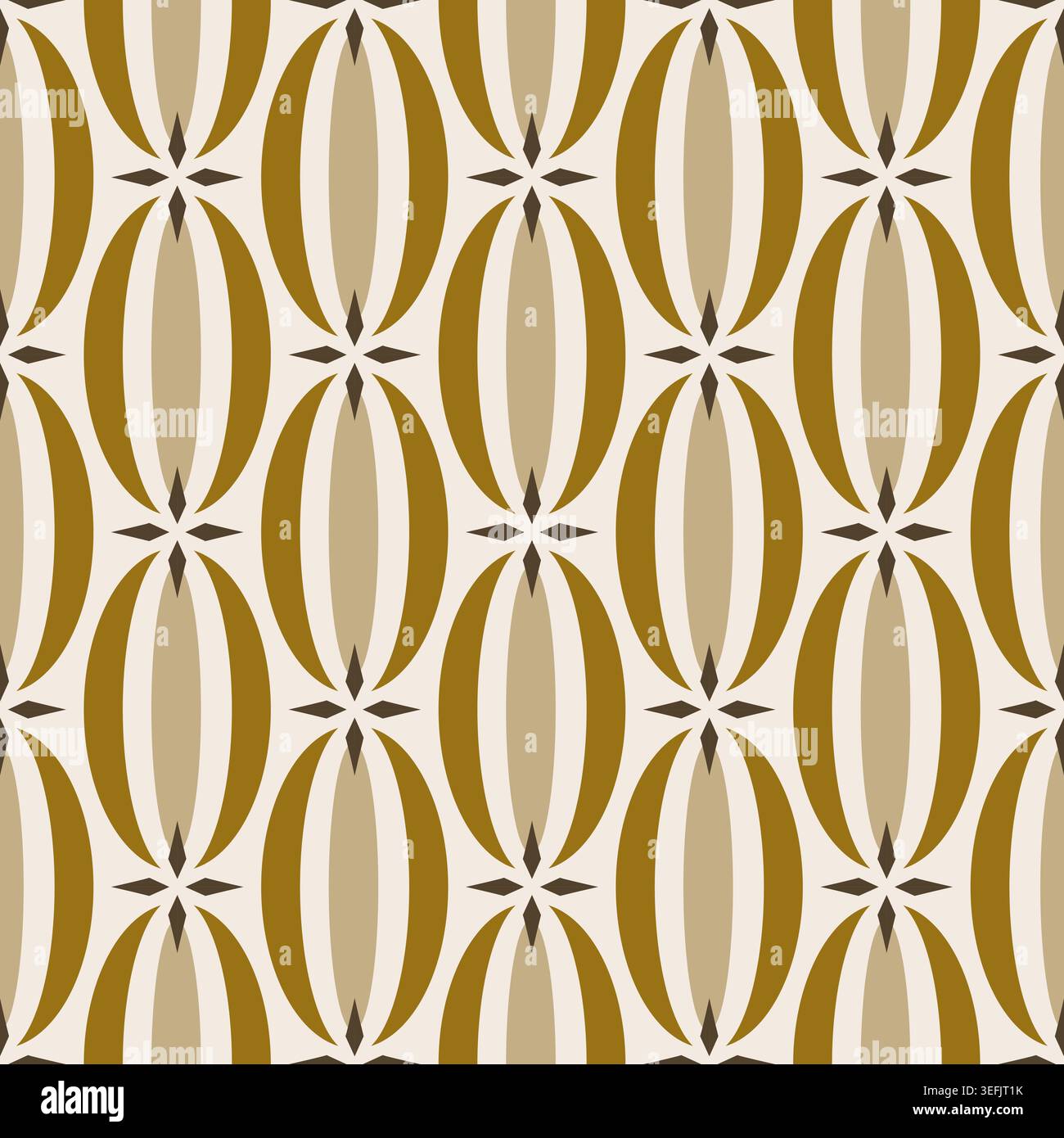 Retro seamless pattern from the 50s and 60s. Seamless abstract Vintage ...