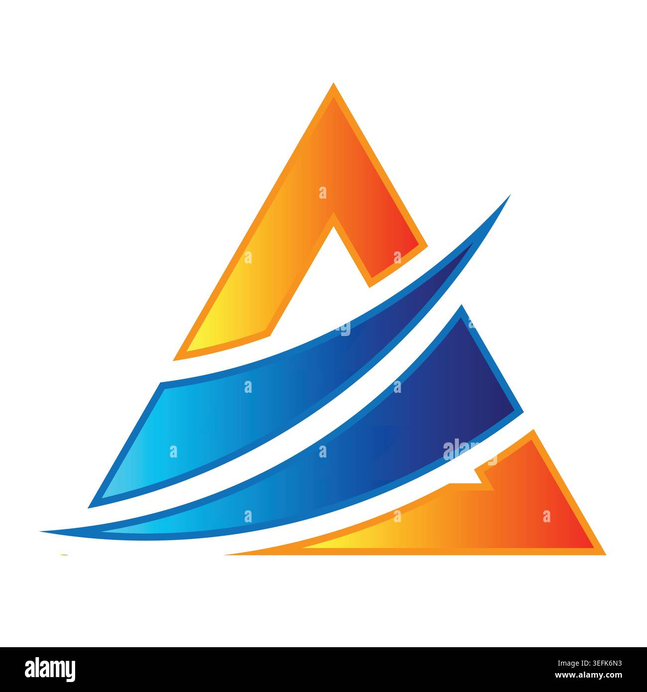 A letter modern logo design and vector files Stock Vector
