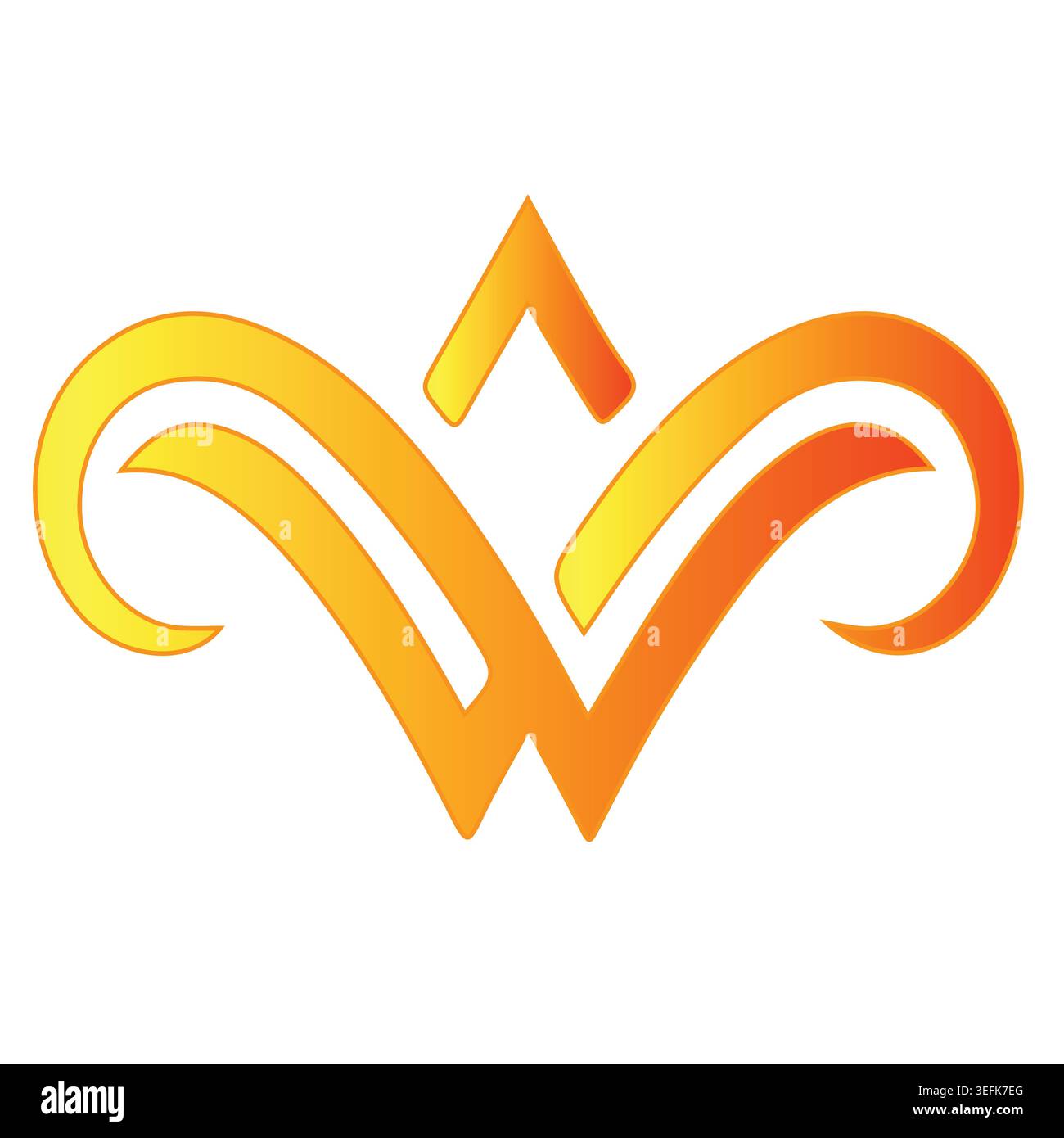 Logo made with letter w Stock Vector