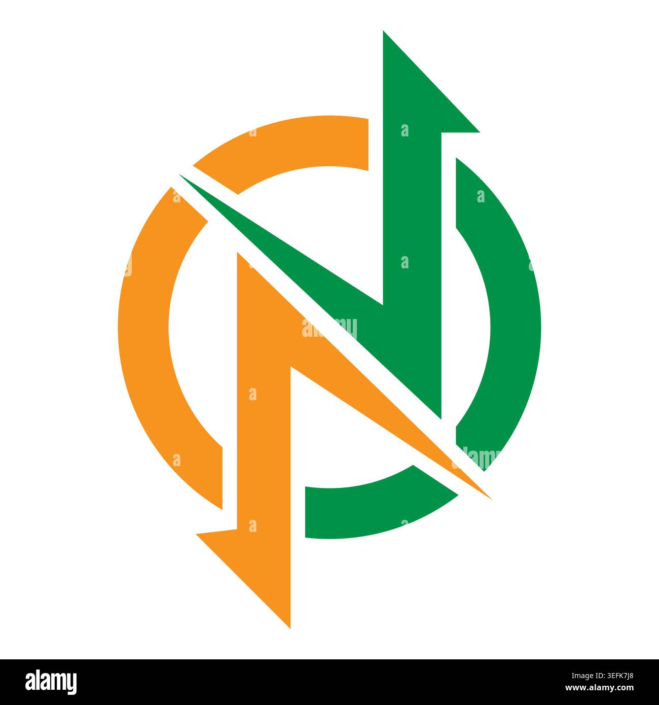 Company n letter logo design Stock Vector