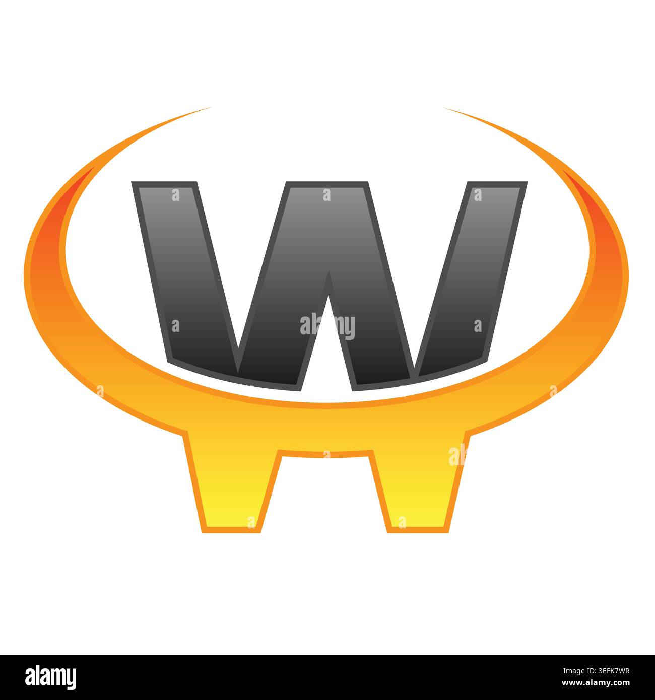 letter w logo design Stock Vector