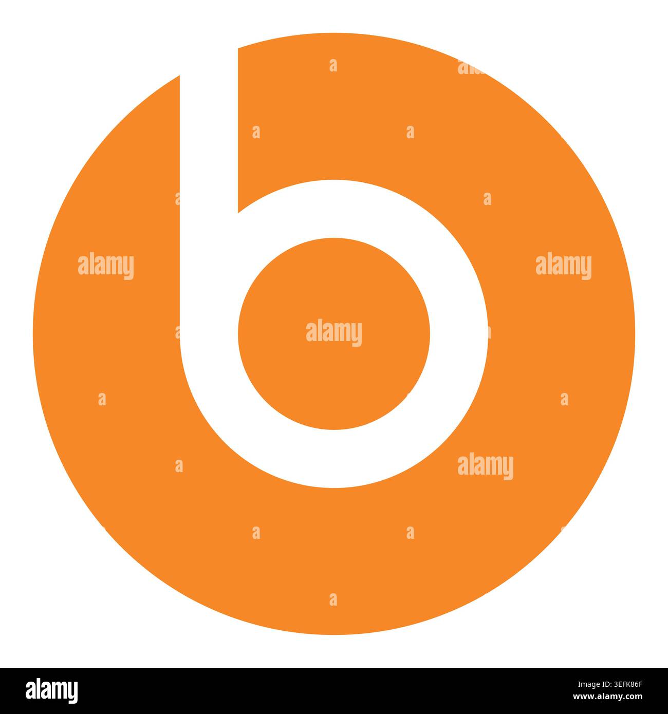 Letter b icon logo design branding Stock Vector