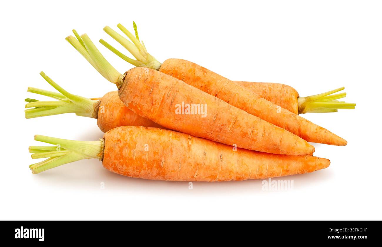 carrot path isolated on white Stock Photo