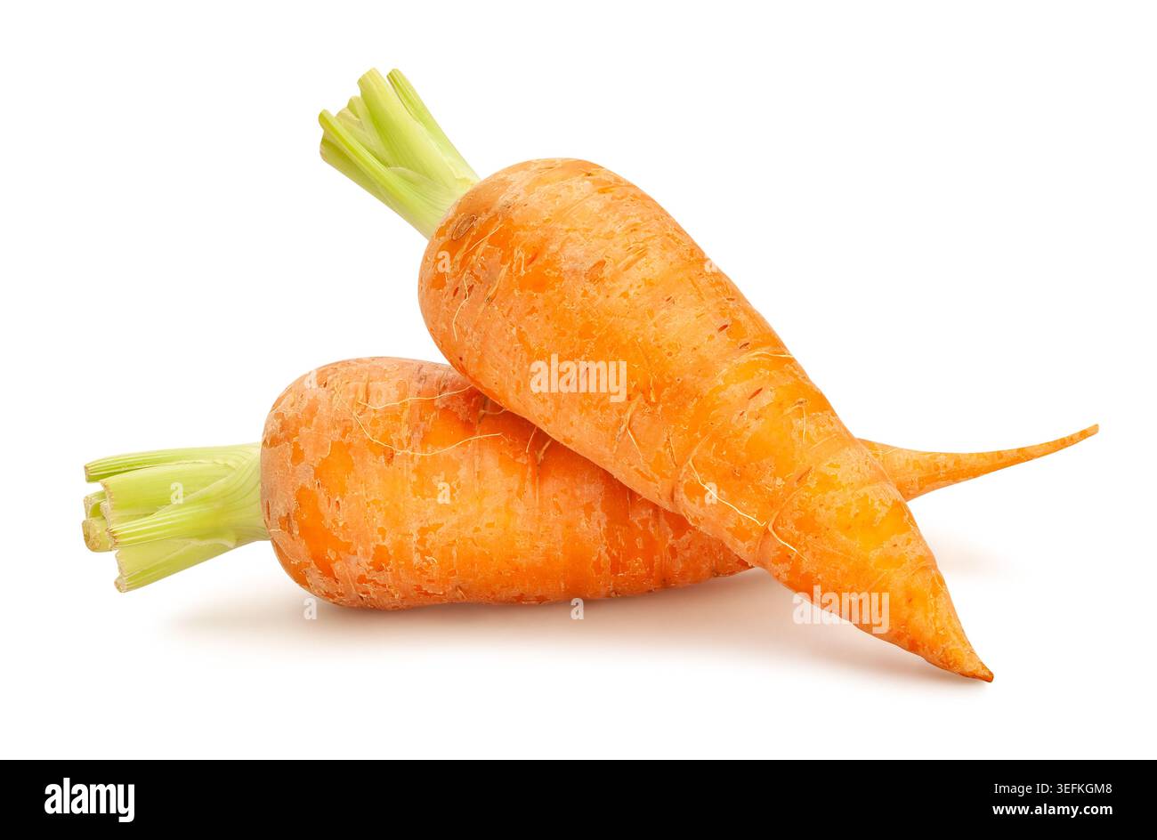 carrots path isolated on white Stock Photo