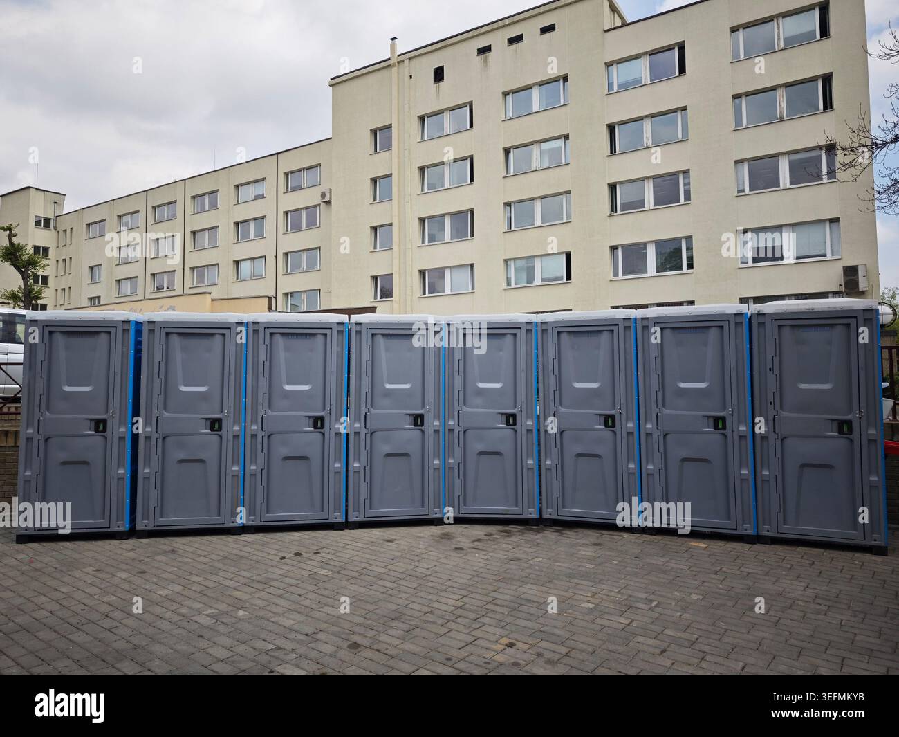 Toilet cubicle doors hi-res stock photography and images - Alamy