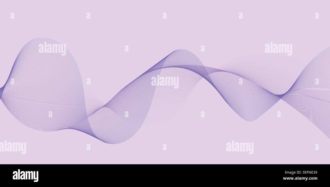Modern Purple Abstract Flow Background for Digital Technology Branding Stock Vector