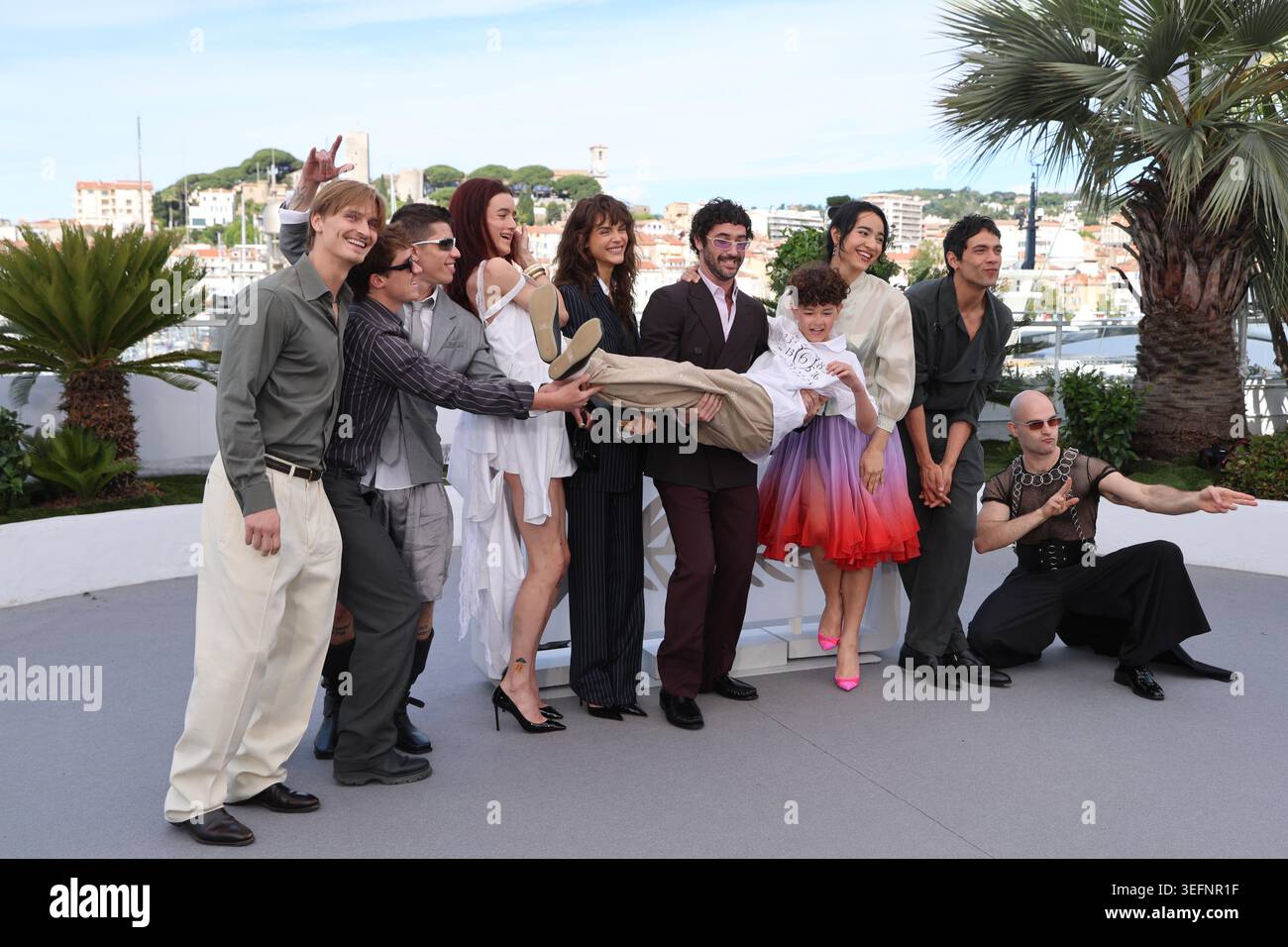 Cannes, Frankreich. 15th May, 2026. Jonah Almost, Alaska Riley, Cara ...
