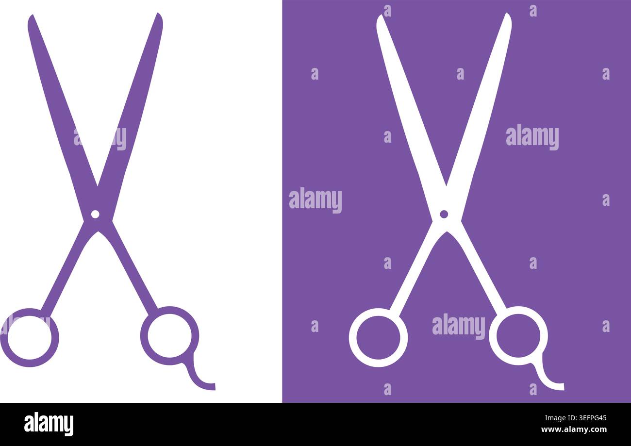 Scissors Icon and Scissors logo Stock Vector