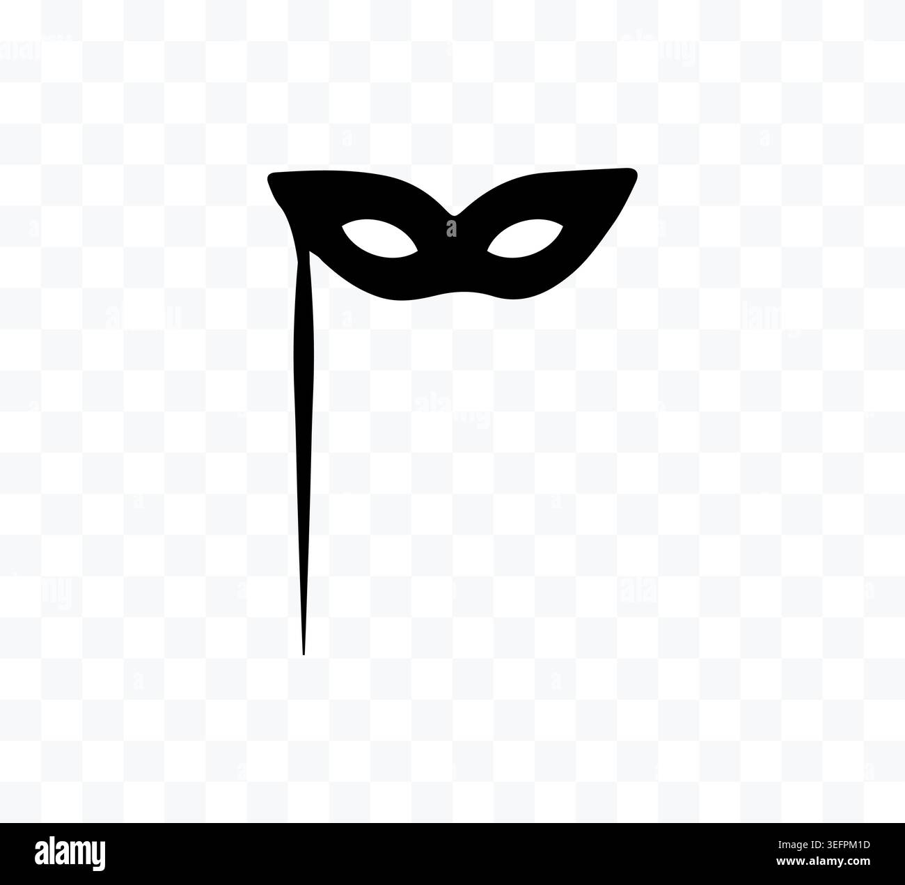 Masquerade Mask icon. Vector illustration, flat design. Stock Vector