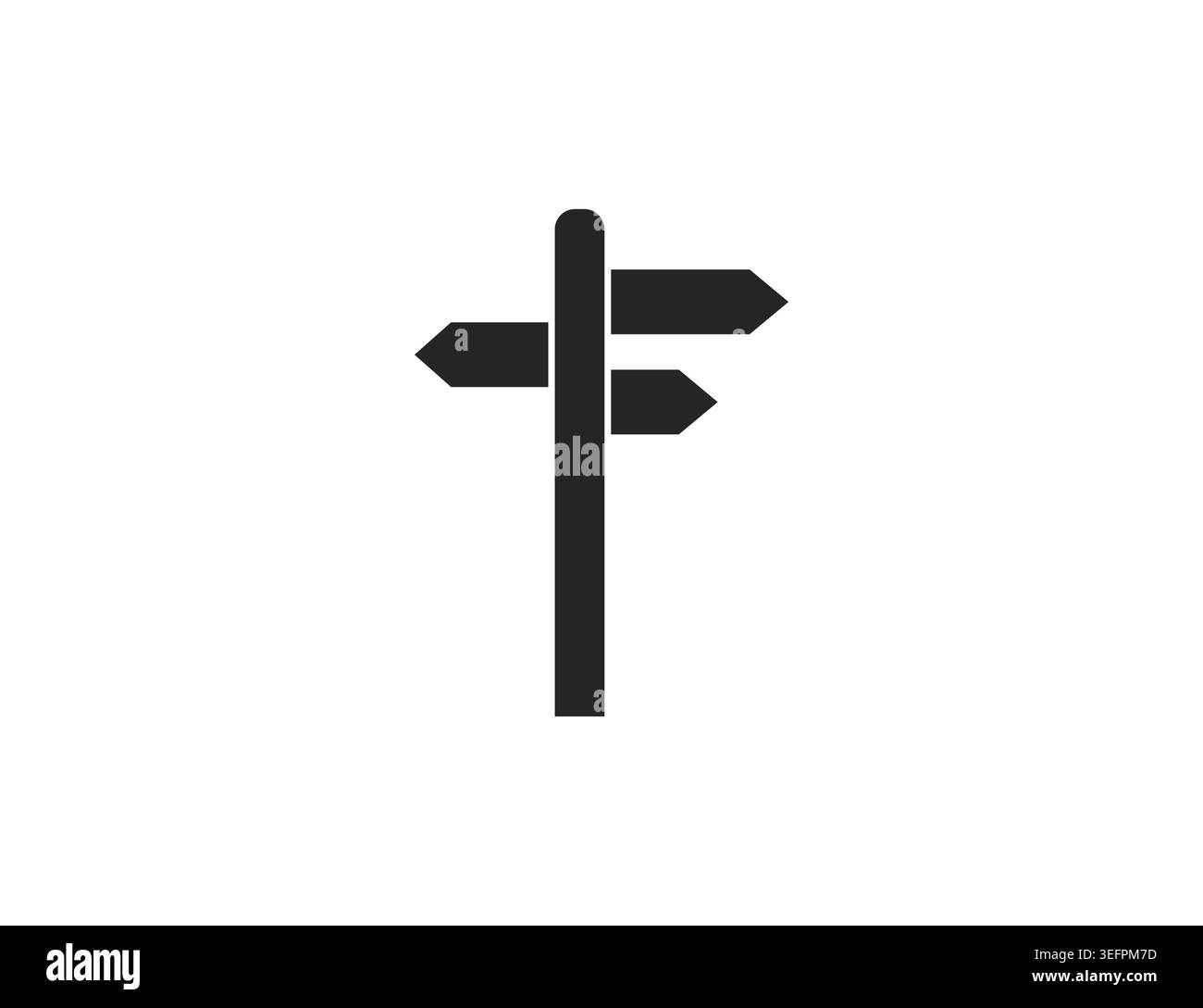 Signboard, directions icon. Vector illustration. Stock Vector