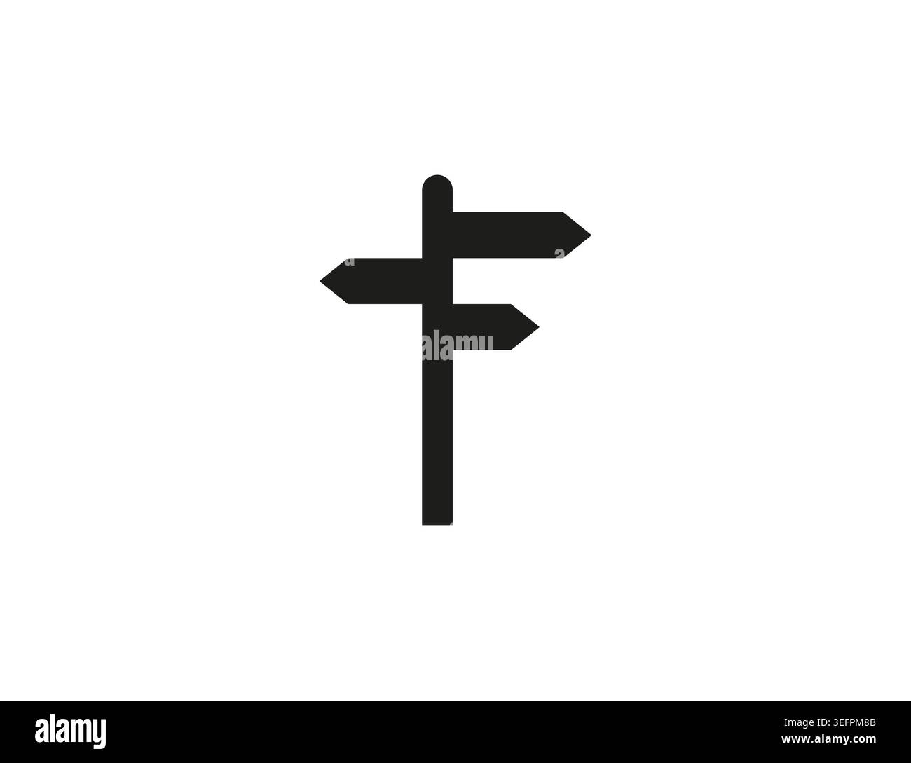 Signboard, directions icon. Vector illustration. Stock Vector