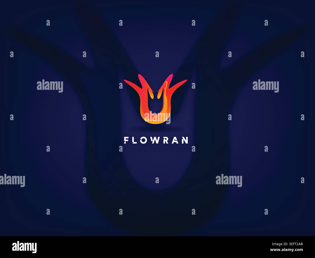 modern creative abstract gradient color logo design template Stock Vector