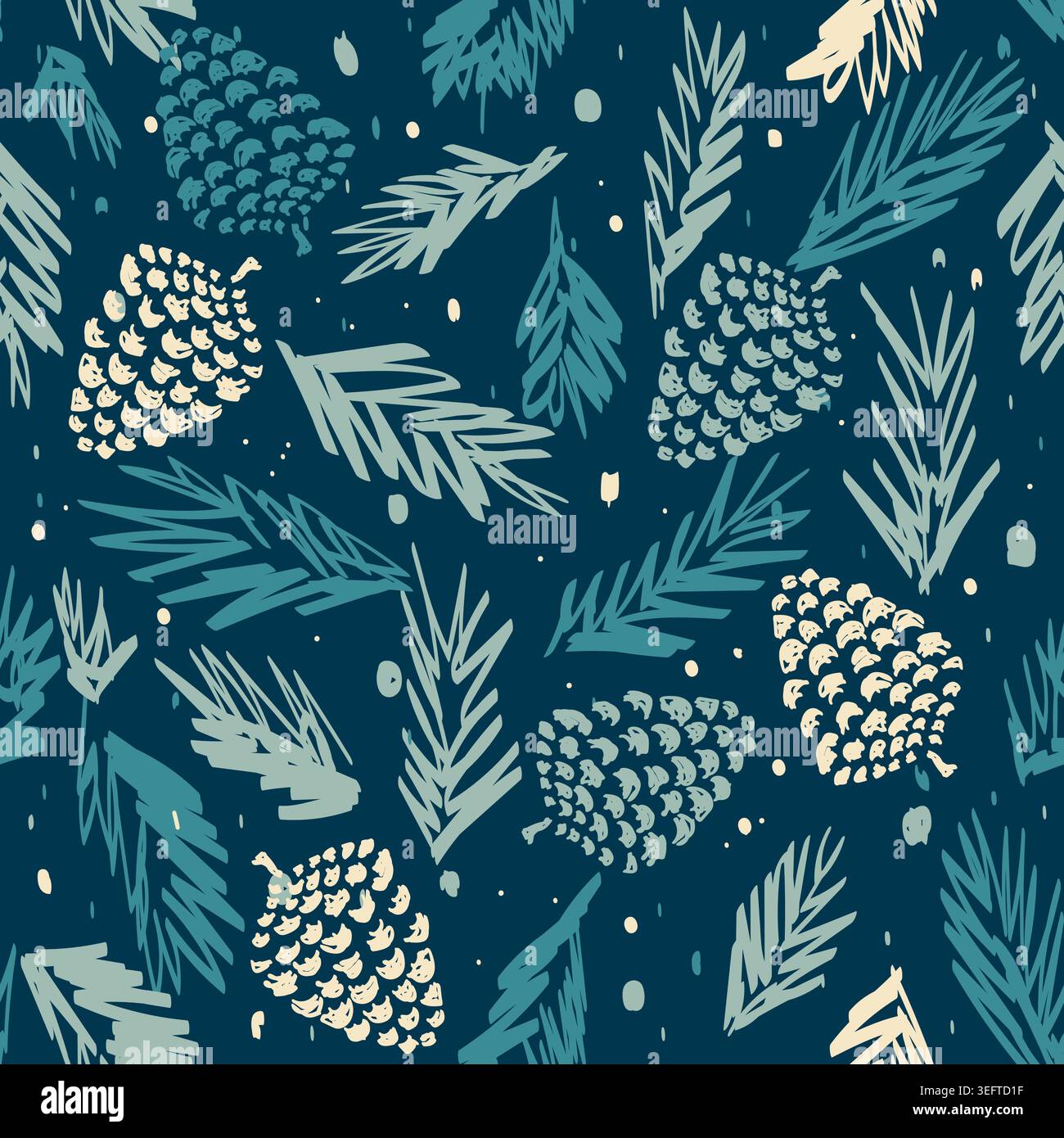 Merry Christmas, Happy New Year seamless pattern for greeting cards ...