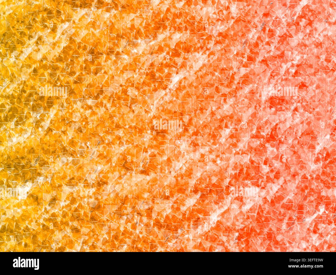 Orange and Yellow Textured Abstract Background with Geometric Pattern and Warm Gradient Stock Photo
