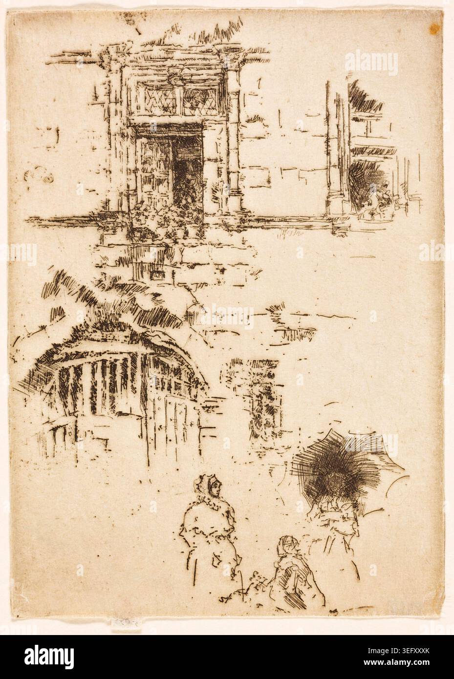 Renaissance Window by James McNeill Whistler, 1888, depicting an ornate ...