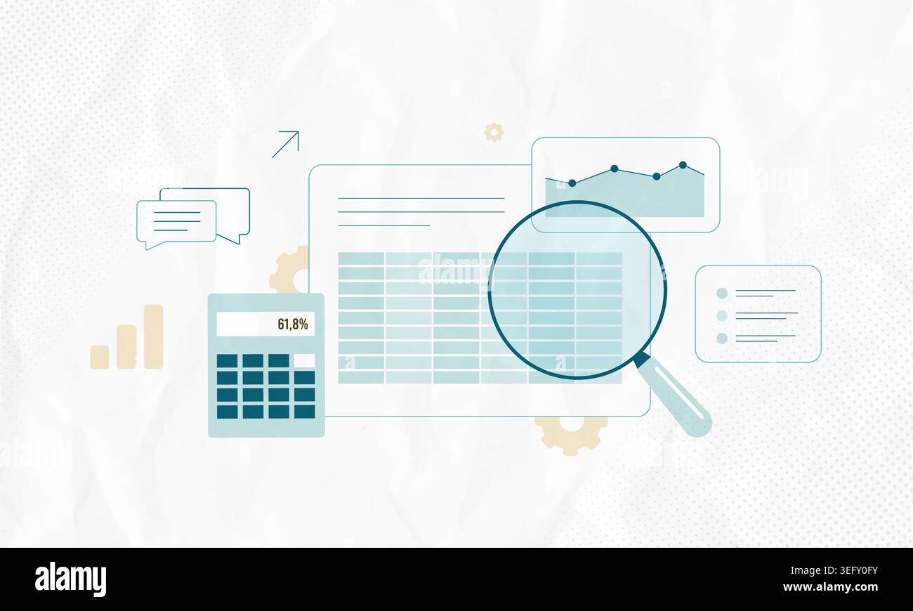Data analysis with business metrics and performance tracking in digital ...