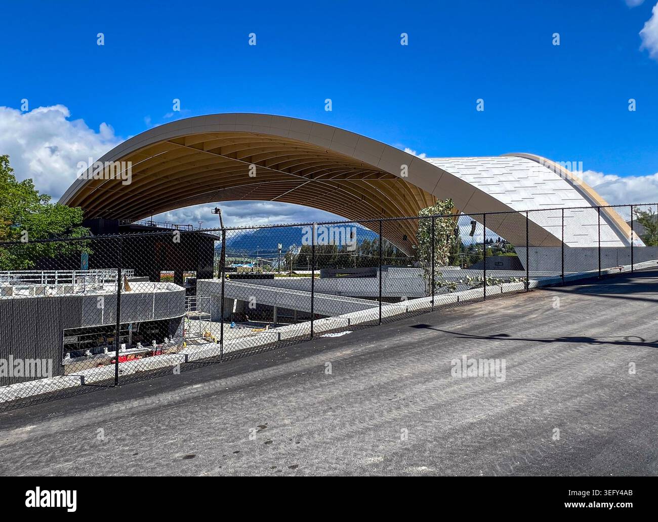 The new PNE Amphitheatre, part of the FIFA Fan Festival, 1 week before ...